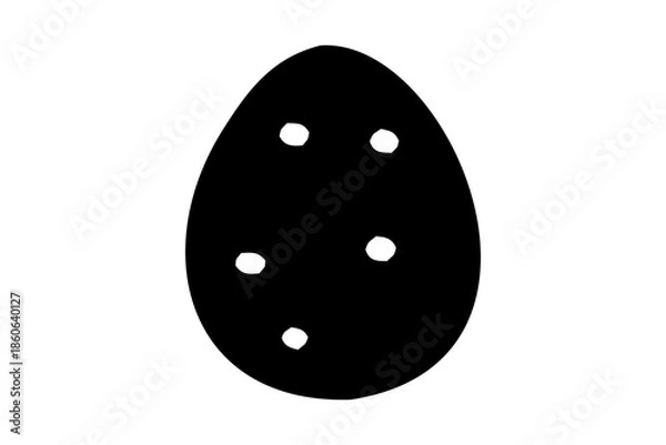 Obraz Egg icon vector, Easter egg Silhouette, crack eggs icon, Easter egg Vector illustration.