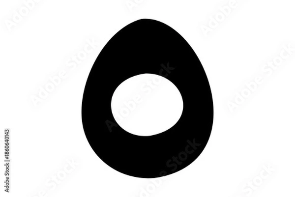 Obraz Egg icon vector, Easter egg Silhouette, crack eggs icon, Easter egg Vector illustration.