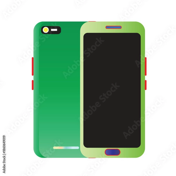 Obraz smartphone with green screen