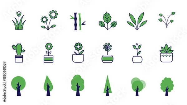 Obraz Animated Icons Nature