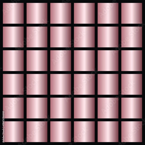 Obraz Seamless metallic pink grid texture with glossy squares pattern
