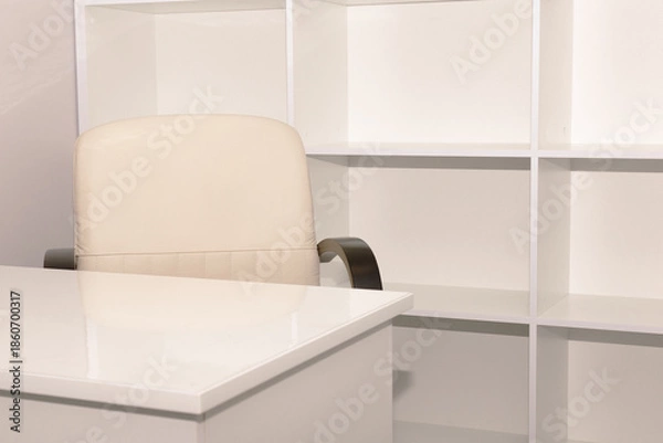 Obraz Vacant position, unoccupied workplace Office work space