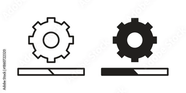 Obraz System update icons simple design. Vector illustration for web ui