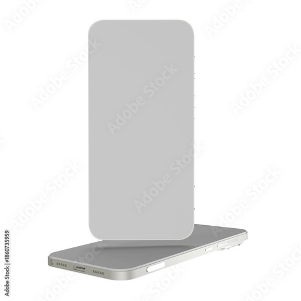 Obraz 3d render smartphone mockup element 