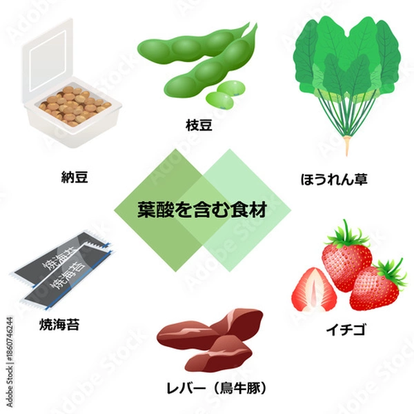 Obraz 葉酸を含む食材