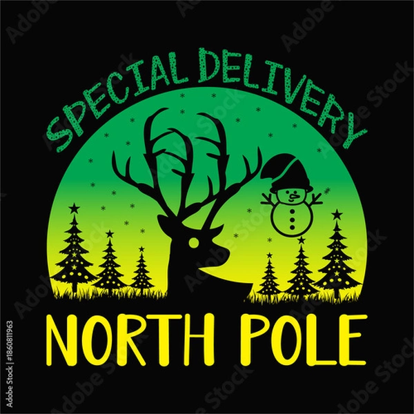 Obraz Special delivery north pole