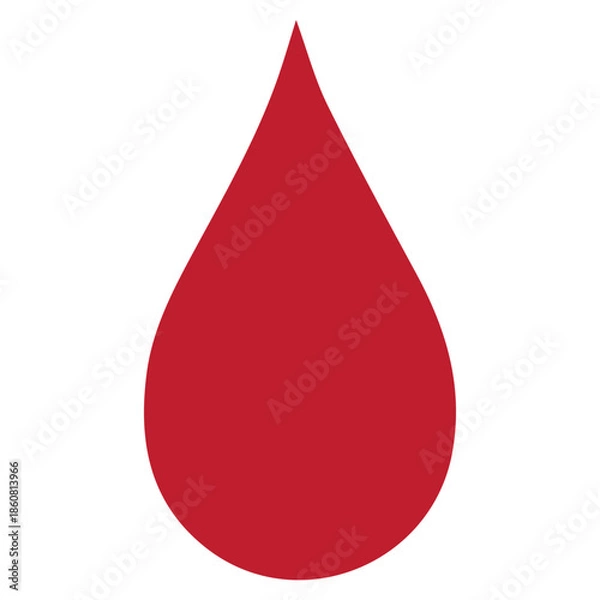 Obraz Red Blood Drop Icon