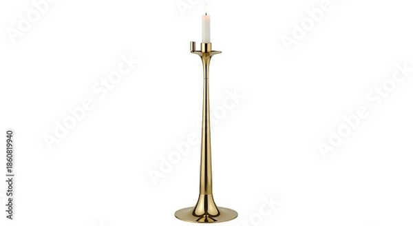Obraz antique brass candlestick