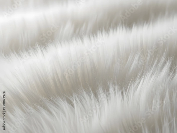 Obraz Soft white fur texture close up abstract background