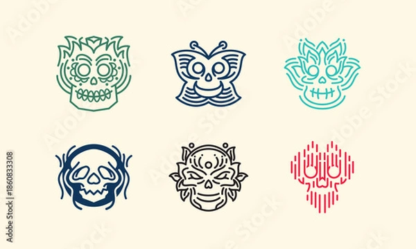Obraz Mystic Skull Creative Studio Logo