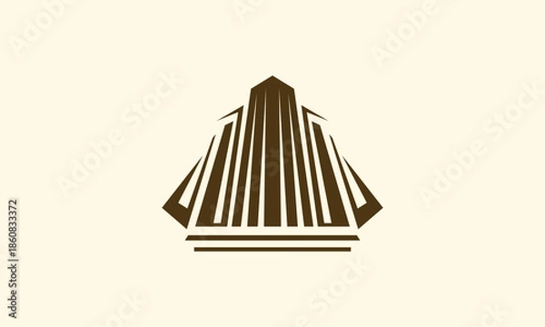 Obraz Minimalist Building Modern Logo