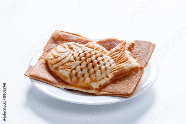 Fototapeta 皿の上のタイヤキ