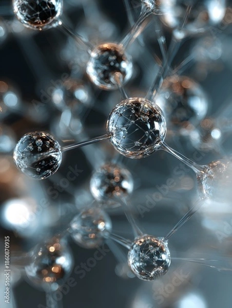 Fototapeta Molecules