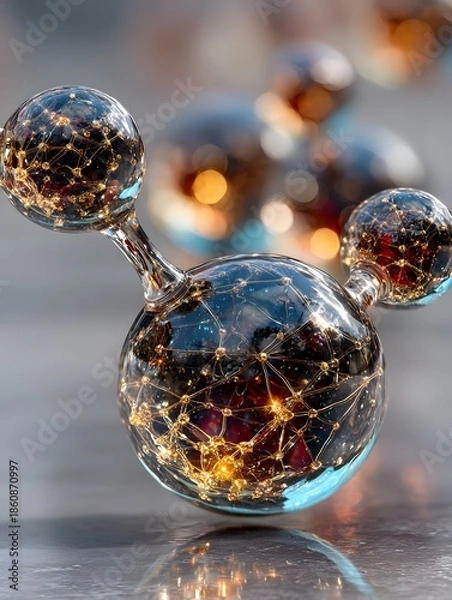 Fototapeta Molecules