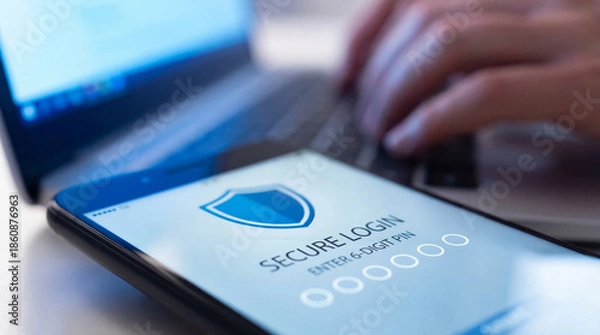 Obraz Digital Security: Secure Login, Online Authentication & Data Privacy