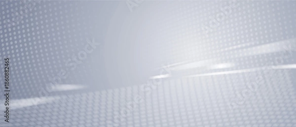 Obraz Abstract technology background with soft light and grid pattern (gray)