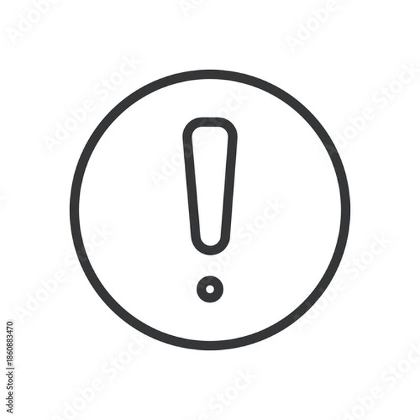 Obraz Basic interface line editable stroke icon. Vector illustration