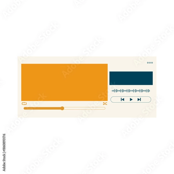 Obraz Music Player UI Element