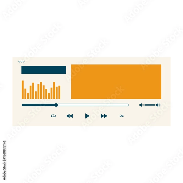 Obraz Music Player UI Element