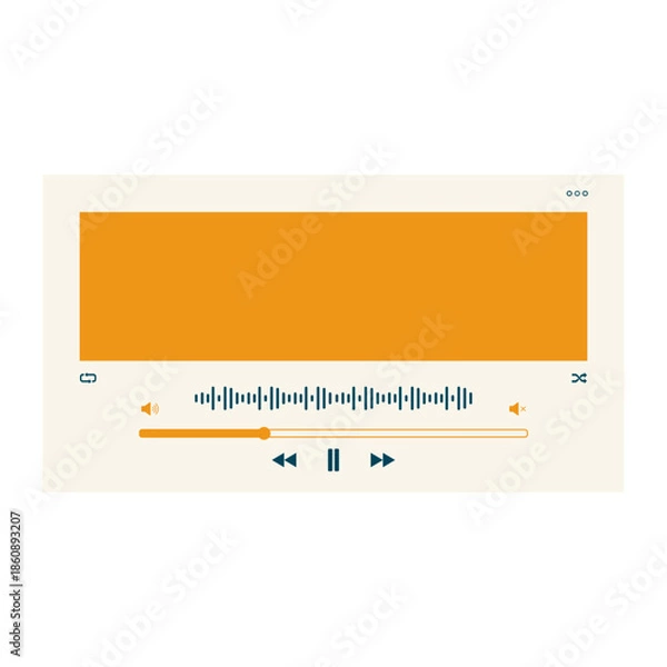 Obraz Music Player UI Element