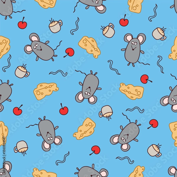 Obraz seamless pattern with cats