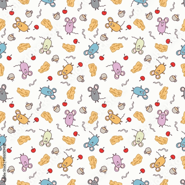 Obraz seamless pattern with mouse