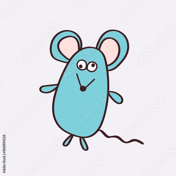 Obraz mouse with cheese