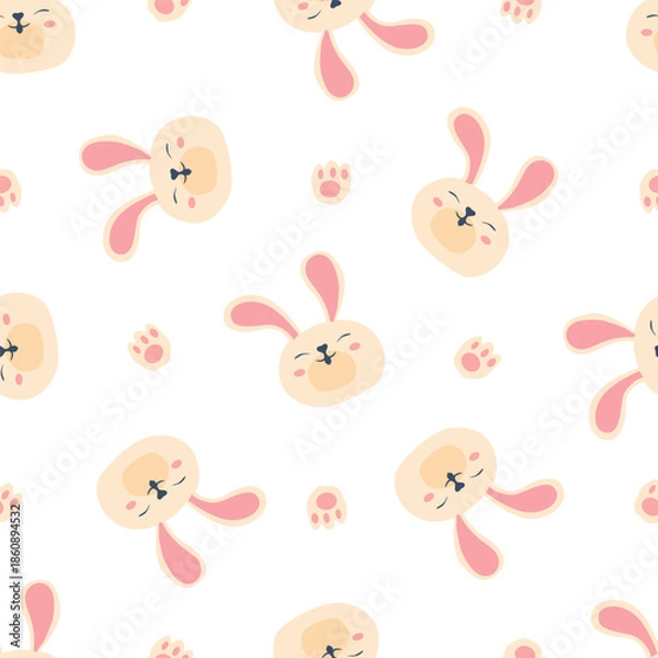 Obraz easter bunny seamless pattern