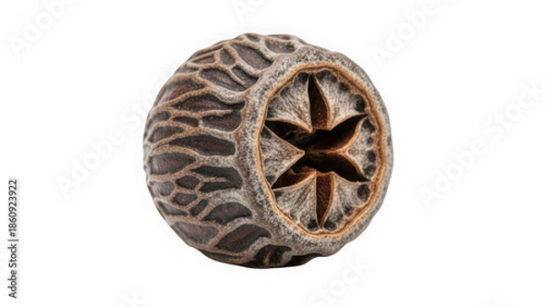 Obraz Nutmeg seed spice closeup
