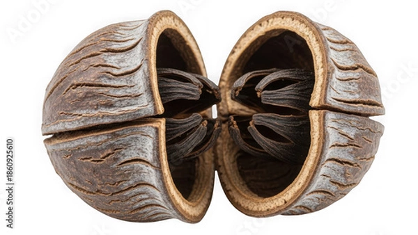 Obraz vanilla beans inside opened vanilla pod