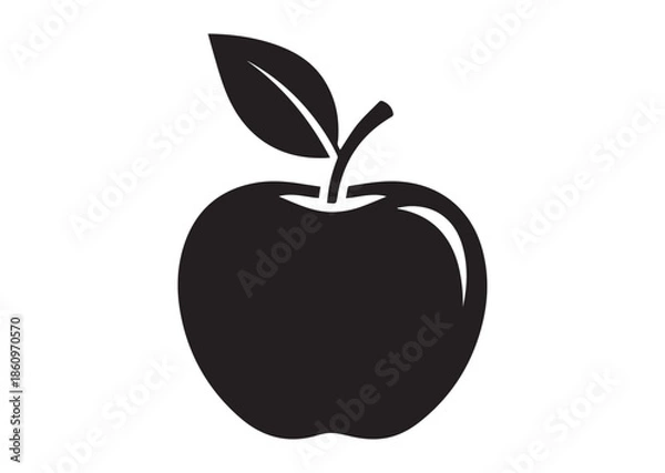 Obraz Apple icon, Apple silhouette vector