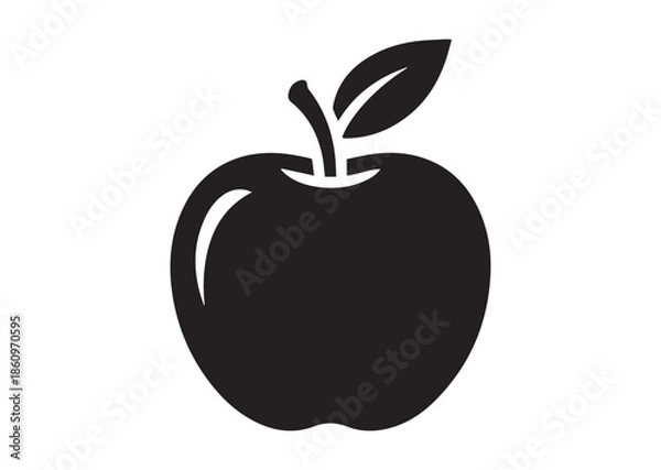 Obraz Apple icon, Apple silhouette vector