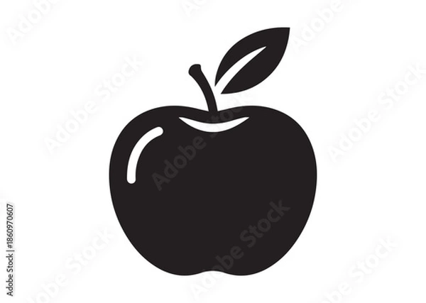 Obraz Apple icon, Apple silhouette vector