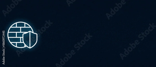 Fototapeta Network Firewall Security