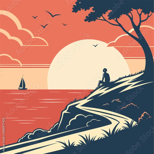 Obraz couple on the beach