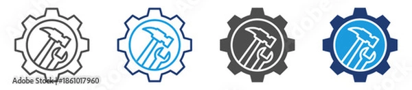 Fototapeta tools icon set multi style