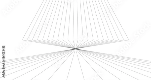 Obraz abstract background with squares vector