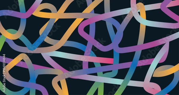 Obraz abstract colorful line background