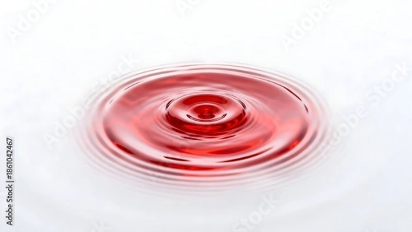 Obraz RedLiquidDropRippleEffect