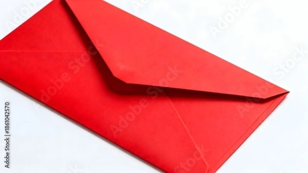 Obraz RedEnvelopeCloseUpOnWhite