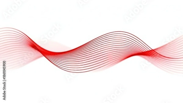 Fototapeta RedWaveAbstractPattern