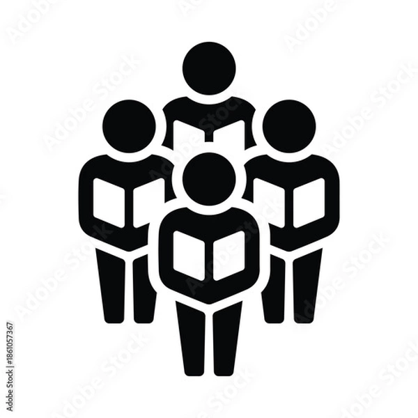 Obraz Man reading icon