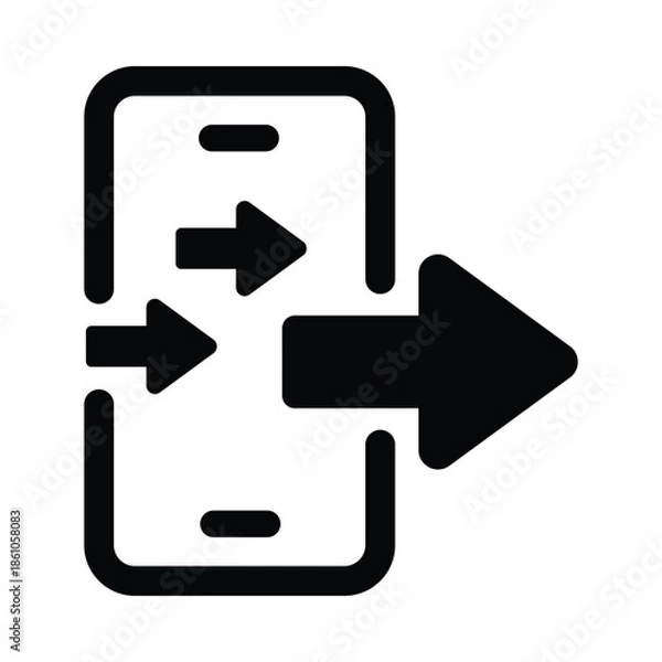 Fototapeta Arrows migrating / Moving icon