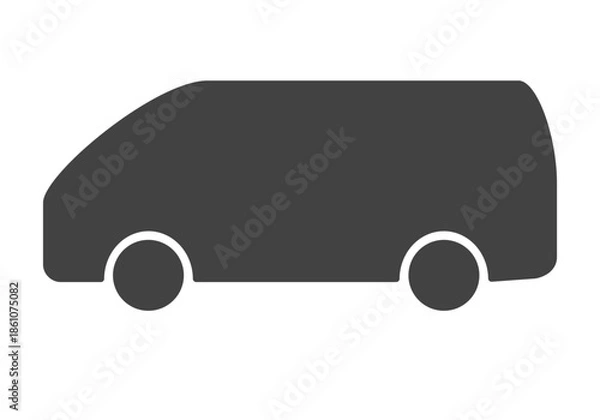 Obraz バン、ワゴン、商用車　シルエット