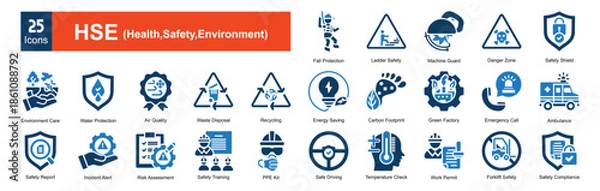 Fototapeta  HSE (Health, Safety, Environment) 