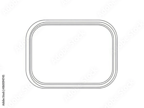 Obraz Metal ring isolated on white background