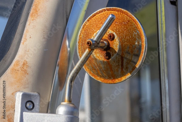 Obraz バックミラー old outer rear view mirror