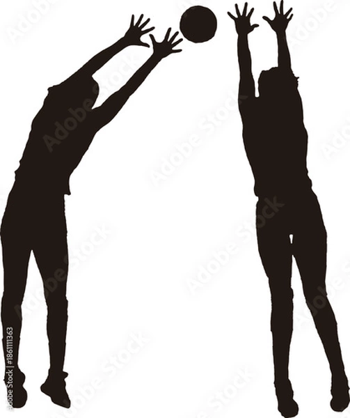 Obraz バレーボールの試合の様子