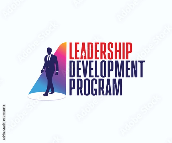 Obraz Corporate logo design template for the Leadership Development Program. Editable EPS