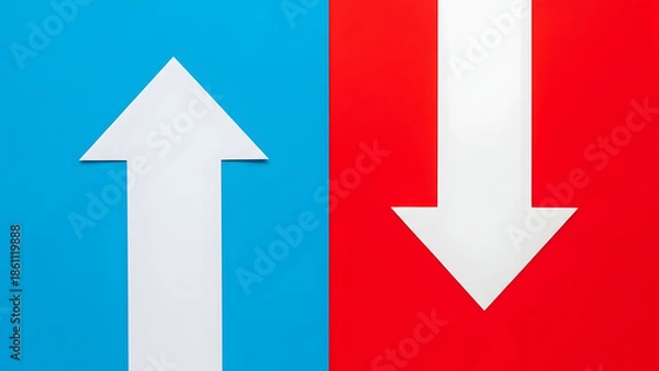Obraz Understanding Arrows: Up vs. Down